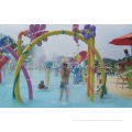 Custom Fiberglass Rainbow Gallery Water Playground For Kids / Adults